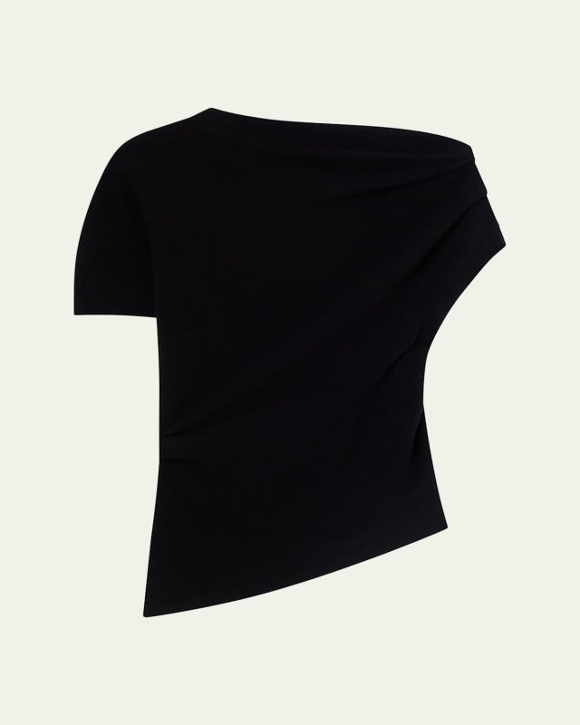 Deconstructed Asymmetric Knit Top